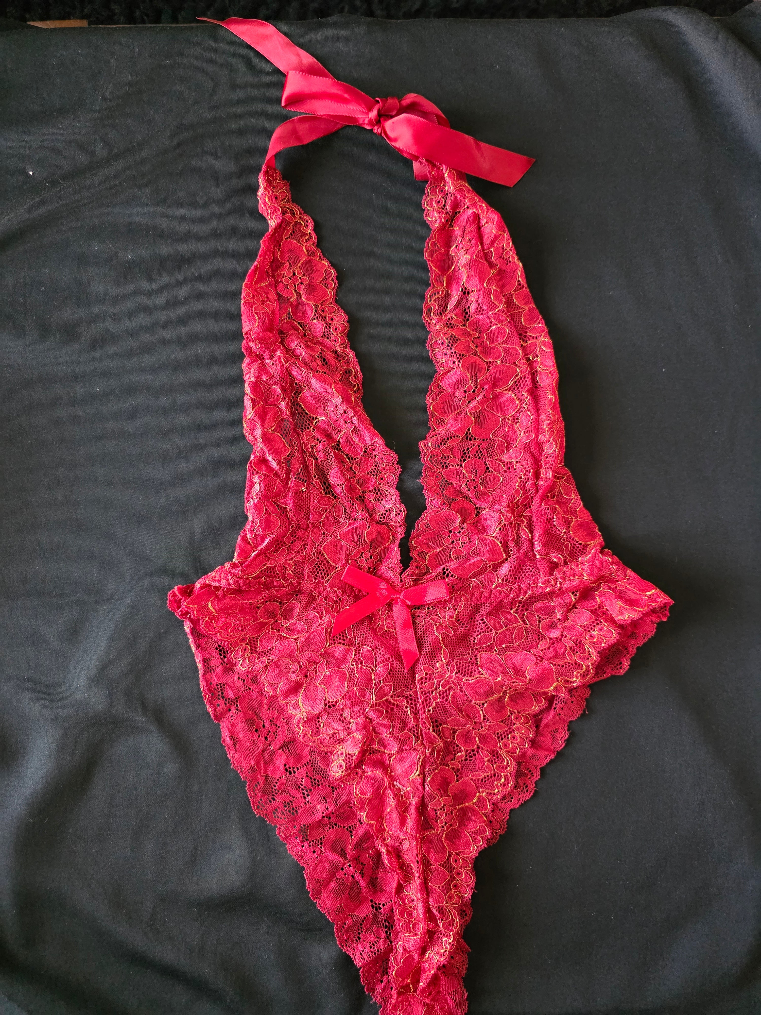 Red Lace Teddy