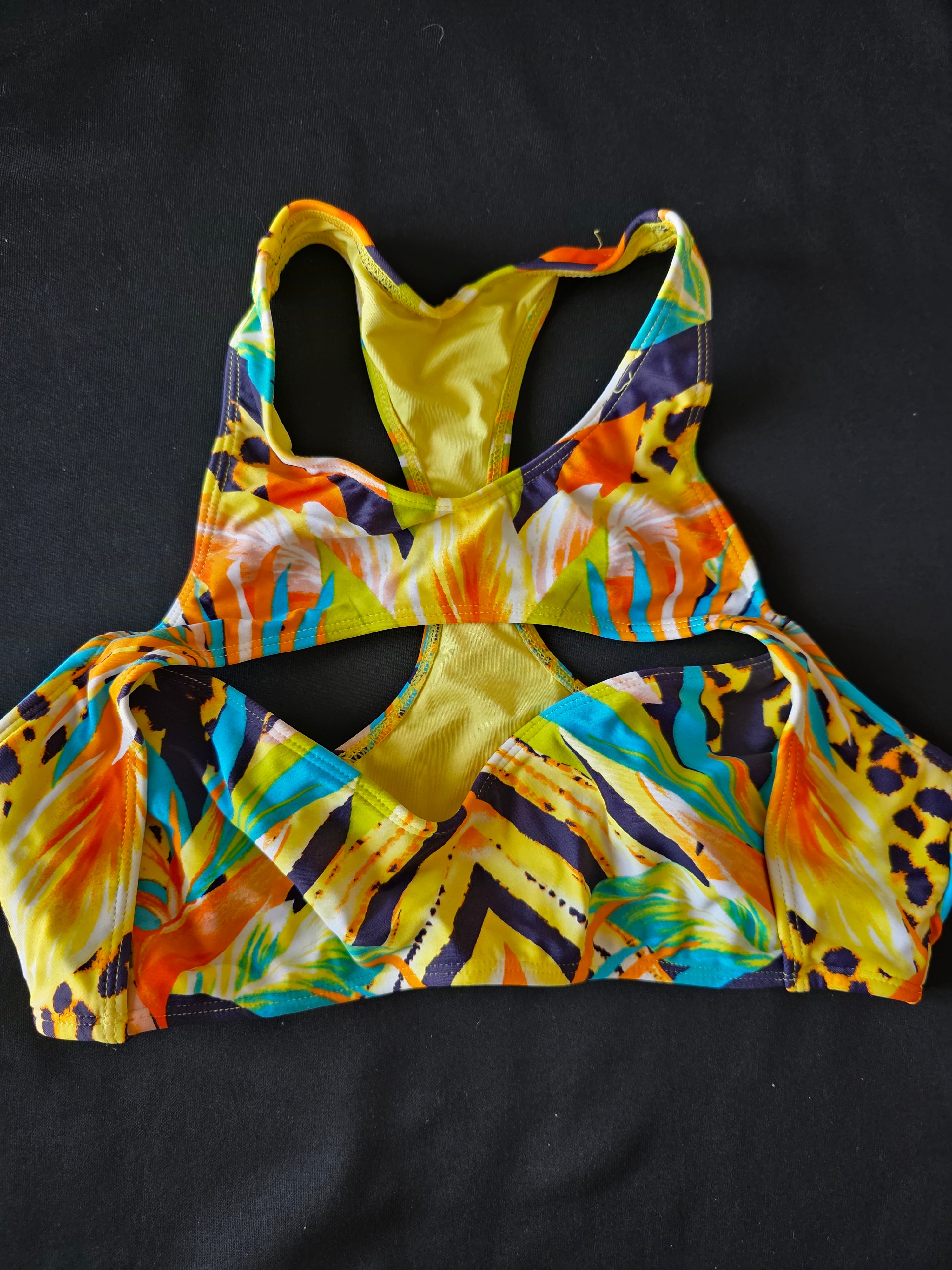 Animal Print Bikini Top