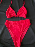 Red High-Waisted Set