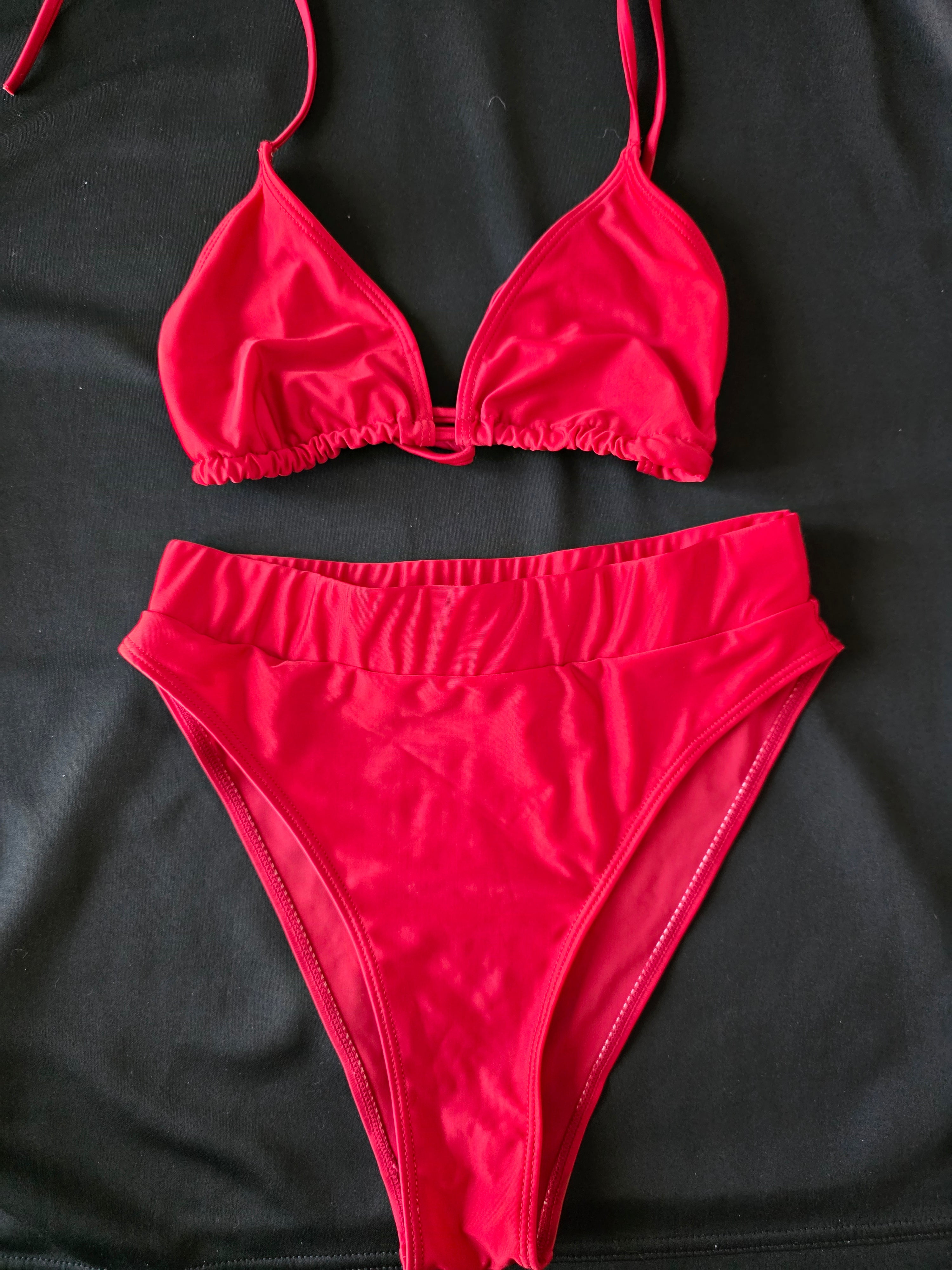 Red High-Waisted Set