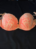 "VS Pink" Coral Lace Bra