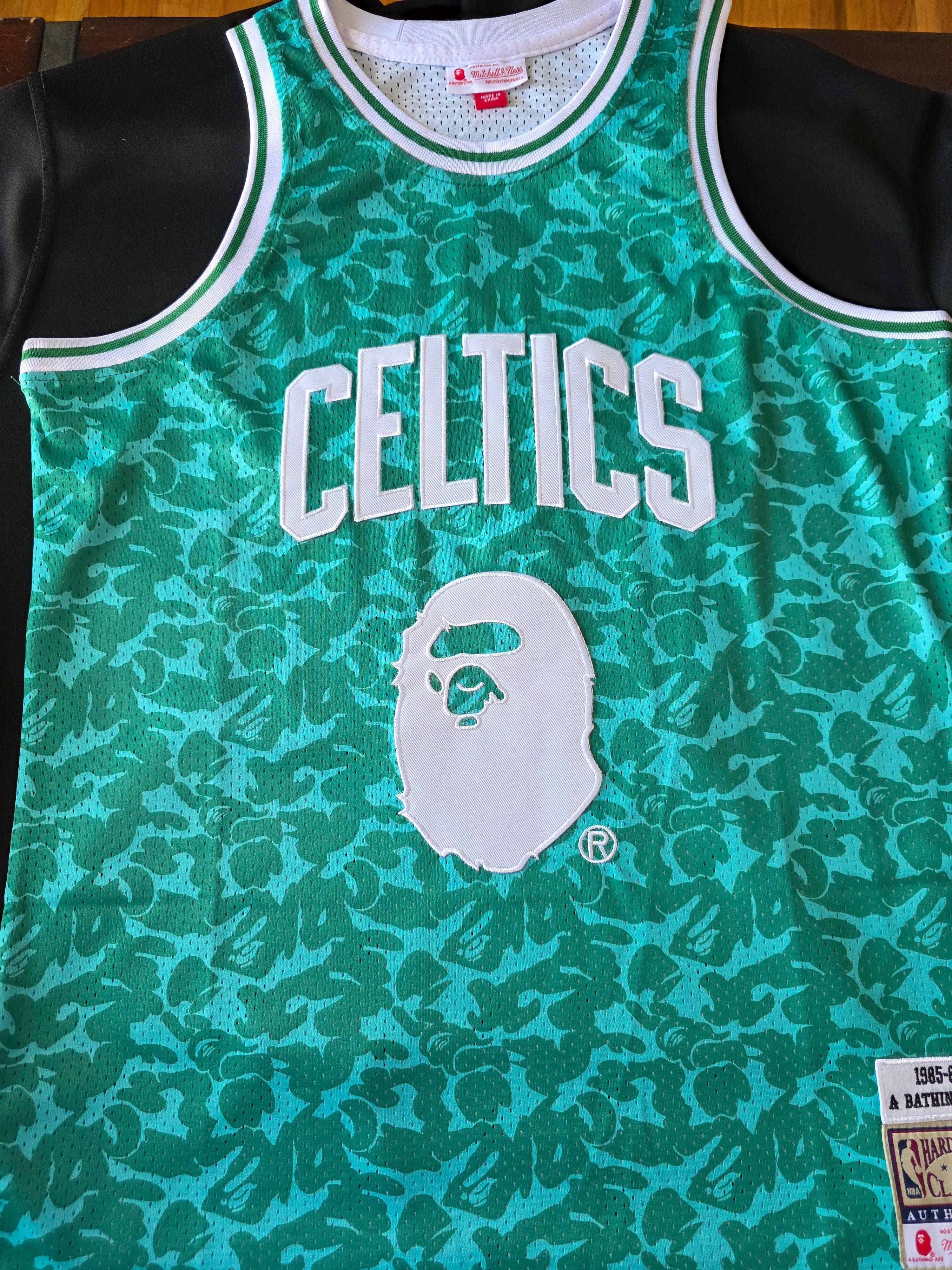 Bape 85'-86' x Mitchell & Ness Celtics ABC Basketball Swingman Jersey