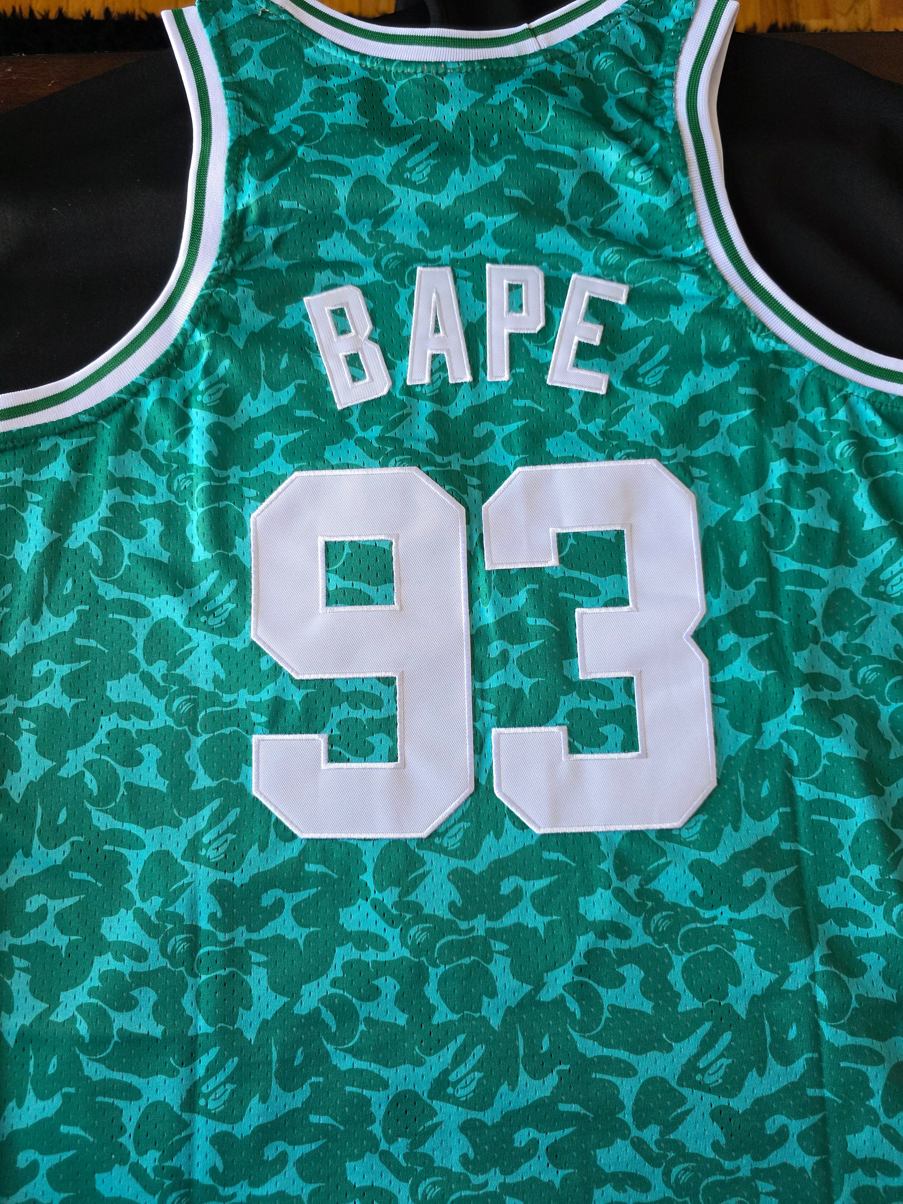 Bape 85'-86' x Mitchell & Ness Celtics ABC Basketball Swingman Jersey