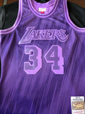 Mitchell & Ness LA Lakers 34 Shaq O'Neal Monochrome Purple 96-97 Swingman Jersey
