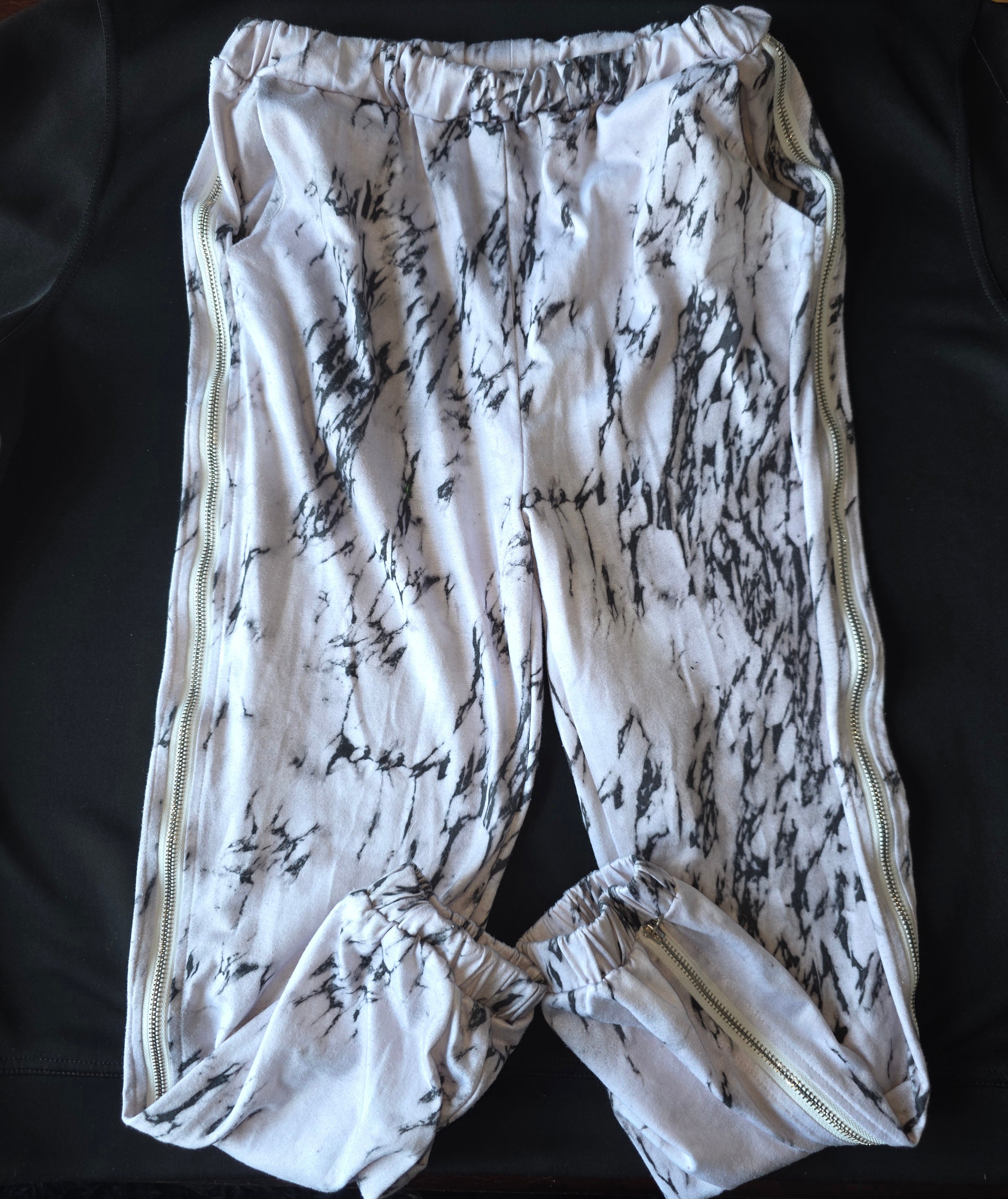 Marbled Full Zip Joggers