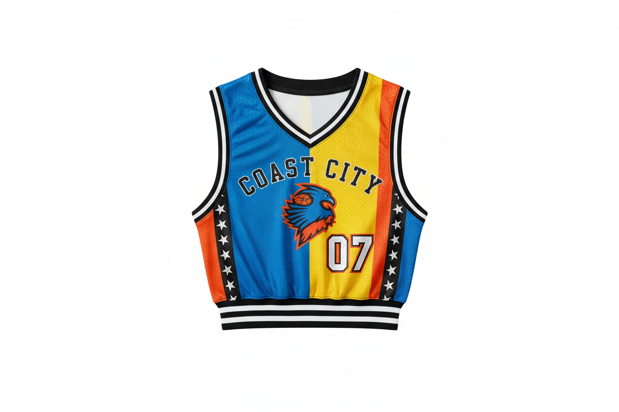 custom basketball crop top jersey