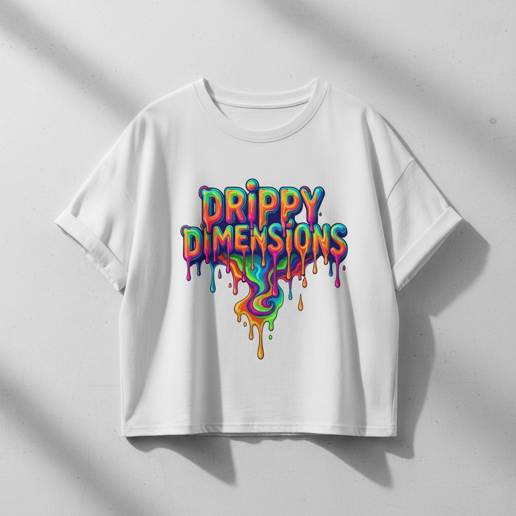t-shirt that says drippy dimensions